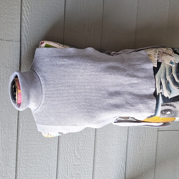 Athleta double time silk cotton blend sweater vest with adjustable side ties S - Picture 3 of 9